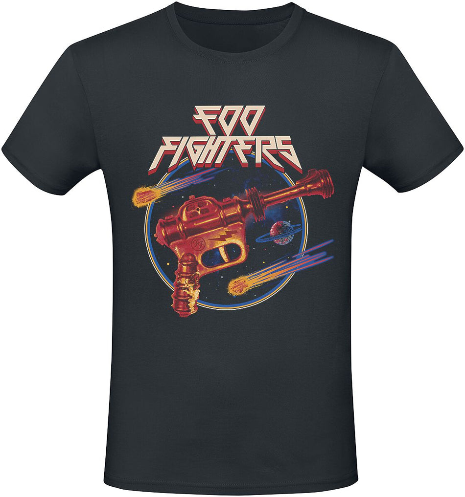 T-Shirt Manches courtes  de Foo Fighters - Ray Gun - S à 3XL - pour Homme - noir - Foo Fighters