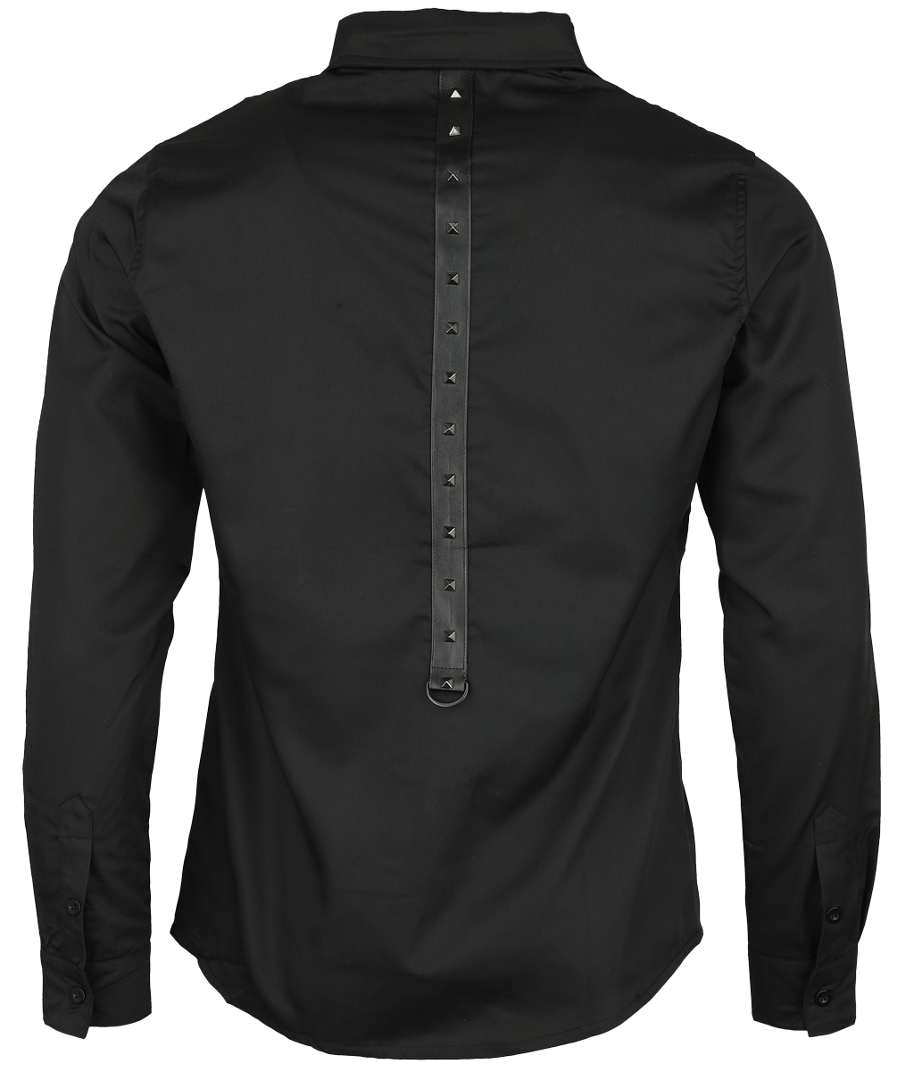 Chemise manches longues Gothic de Banned Alternative - T-shirt Andras - S à 5XL - pour Homme - noir - Banned Alternative - View 2