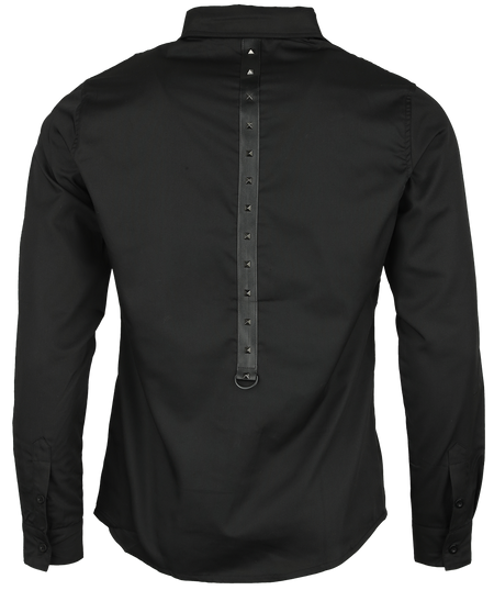 Chemise manches longues Gothic de Banned Alternative - T-shirt Andras - S à 5XL - pour Homme - noir - Banned Alternative - View 2