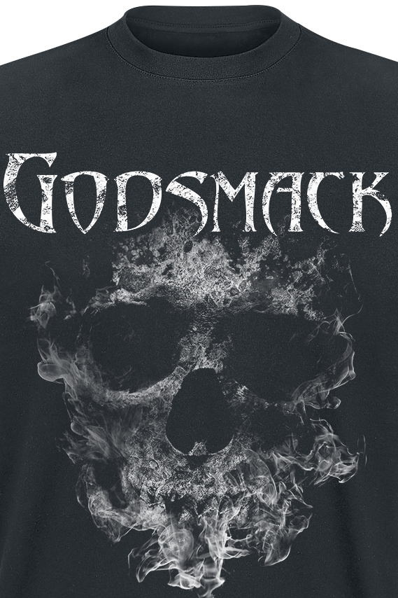 T-Shirt Manches courtes  de Godsmack - Smoking Skull - S à 4XL - pour Homme - noir - Godsmack - View 2