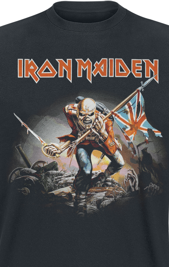 T-Shirt Manches courtes  de Iron Maiden - Trooper - S à 4XL - pour Homme - noir - Iron Maiden - View 2