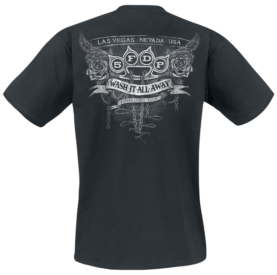 T-Shirt Manches courtes  de Five Finger Death Punch - WashIt Away - S à 4XL - pour Homme - noir - Five Finger Death Punch - View 2