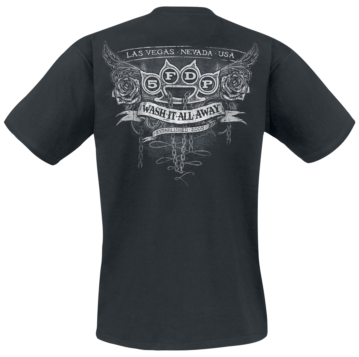 T-Shirt Manches courtes  de Five Finger Death Punch - WashIt Away - S à 4XL - pour Homme - noir - Five Finger Death Punch - View 2