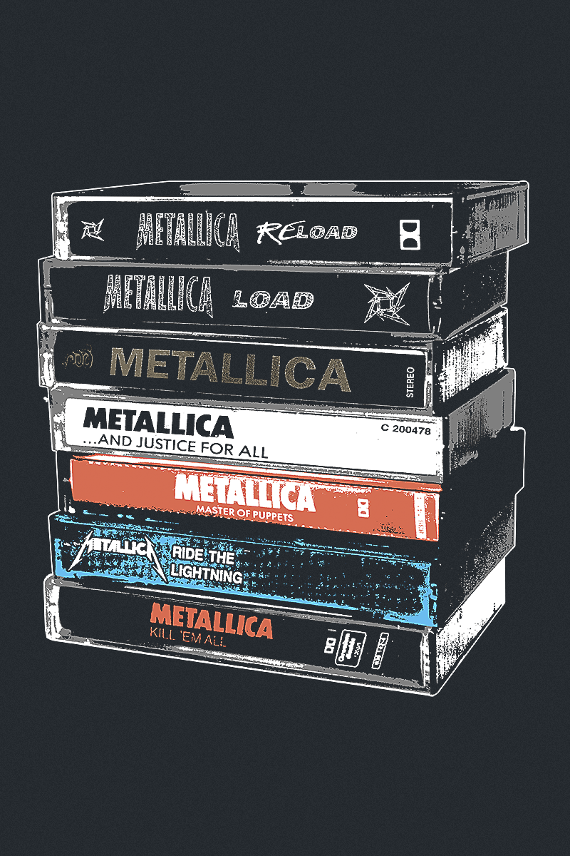 T-Shirt Manches courtes  de Metallica - Cassette - S à XXL - pour Homme - noir - metallica - View 2