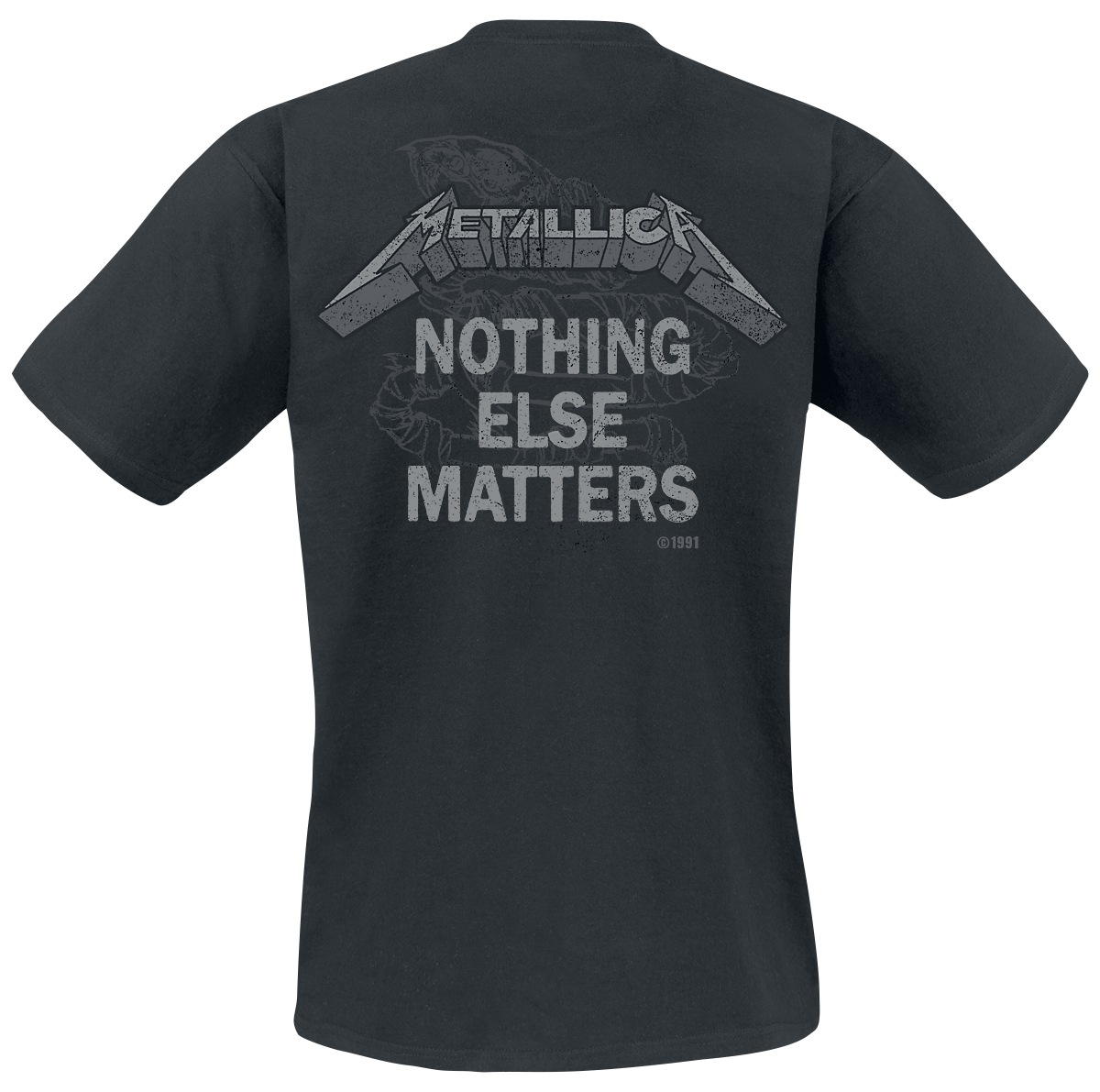 T-Shirt Manches courtes  de Metallica - Nothing else matters - S à XXL - pour Homme - noir - metallica - View 2