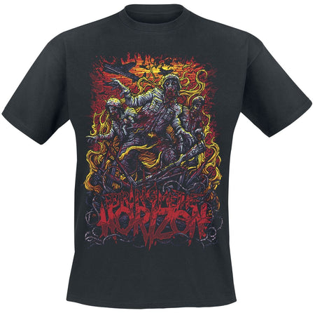 T-Shirt Manches courtes  de Bring Me The Horizon - Zombie Army - S à XXL - pour Homme - noir - Bring Me The Horizon