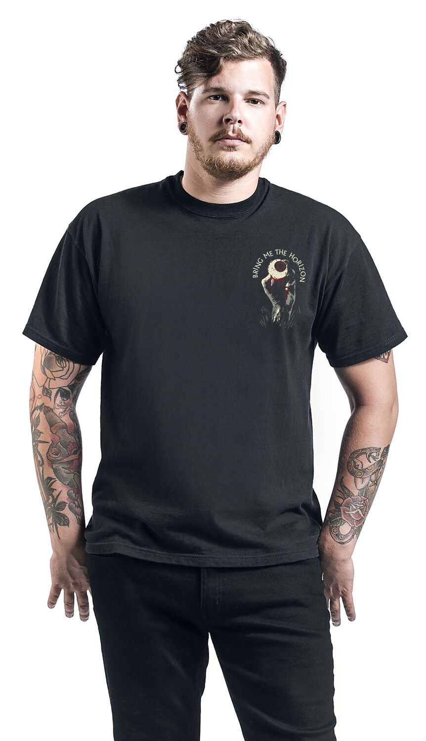 T-Shirt Manches courtes  de Bring Me The Horizon - Zombie Eye - S à XXL - pour Homme - noir - Bring Me The Horizon