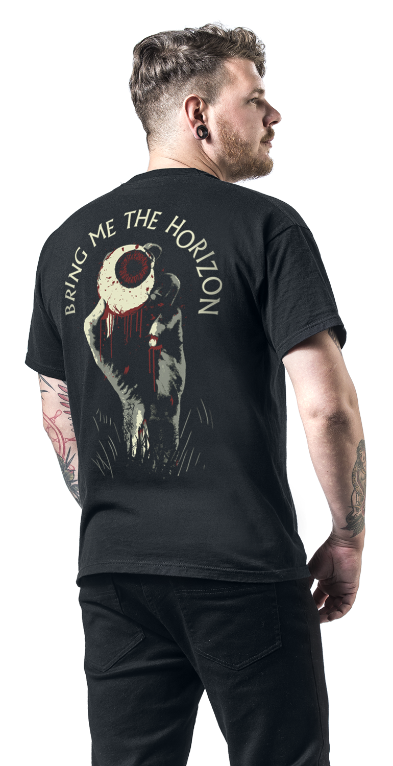 T-Shirt Manches courtes  de Bring Me The Horizon - Zombie Eye - S à XXL - pour Homme - noir - Bring Me The Horizon - View 2