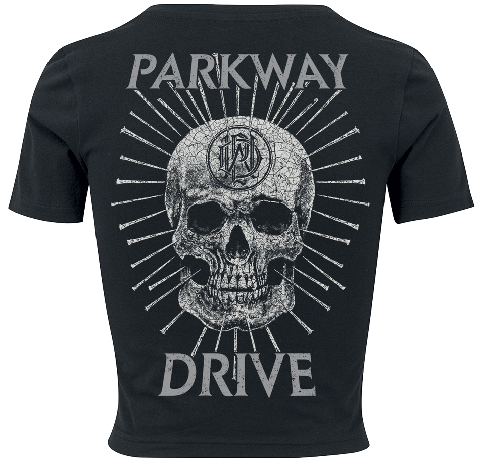T-Shirt Manches courtes  de Parkway Drive - Skull - S à XL - pour Femme - noir - Parkway Drive - View 2