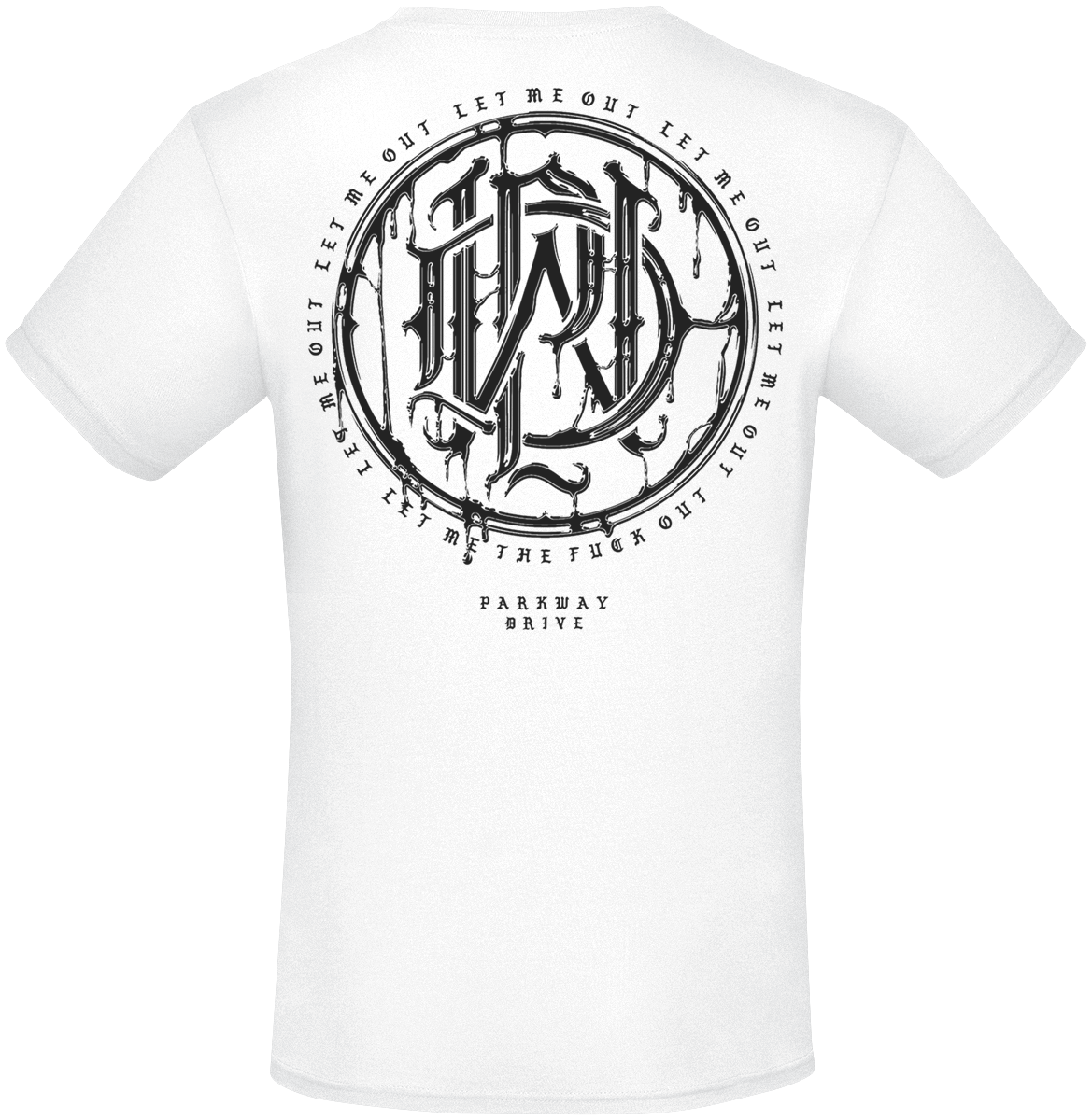 T-Shirt Manches courtes  de Parkway Drive - Glitch - S à XXL - pour Homme - blanc - Parkway Drive - View 2