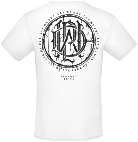 T-Shirt Manches courtes  de Parkway Drive - Glitch - S à XXL - pour Homme - blanc - Parkway Drive - View 2