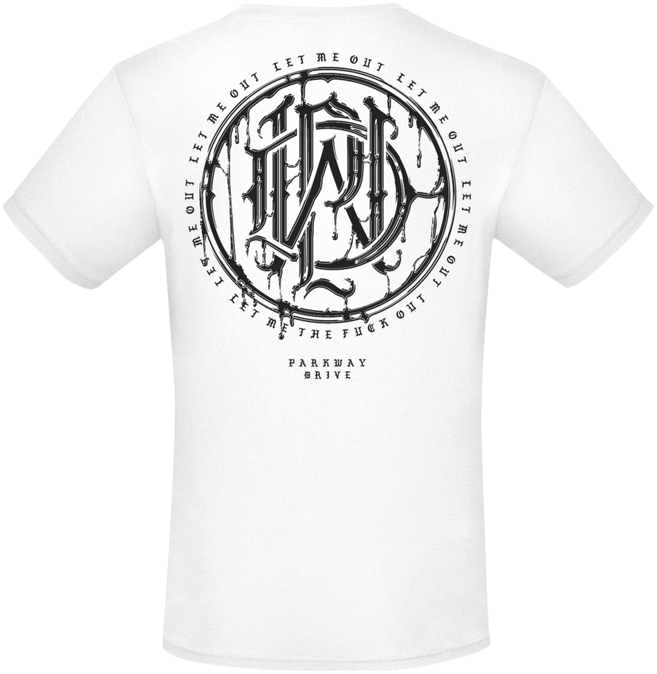 T-Shirt Manches courtes  de Parkway Drive - Glitch - S à XXL - pour Homme - blanc - Parkway Drive - View 2