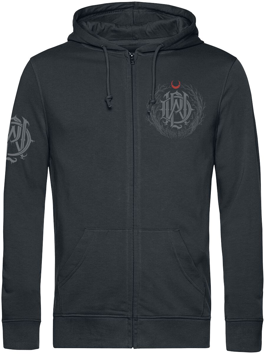 Sweat-shirt zippé à capuche  de Parkway Drive - Metal Crest - S à XXL - pour Homme - noir - Parkway Drive