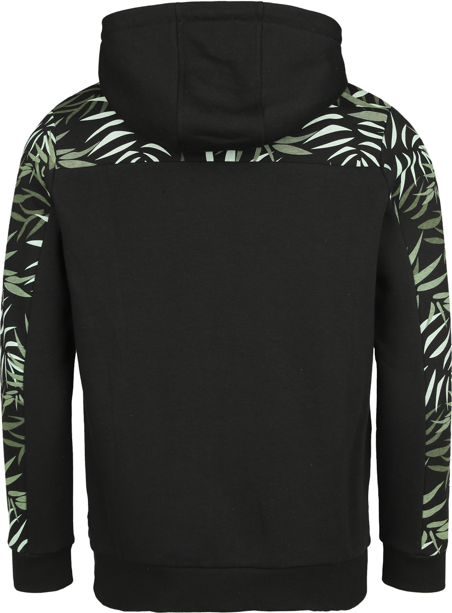Sweat-shirt zippé à capuche  de RED by EMP - Hooded Jacket with Colored Print - M à L - pour Homme - noir - RED by EMP - View 2