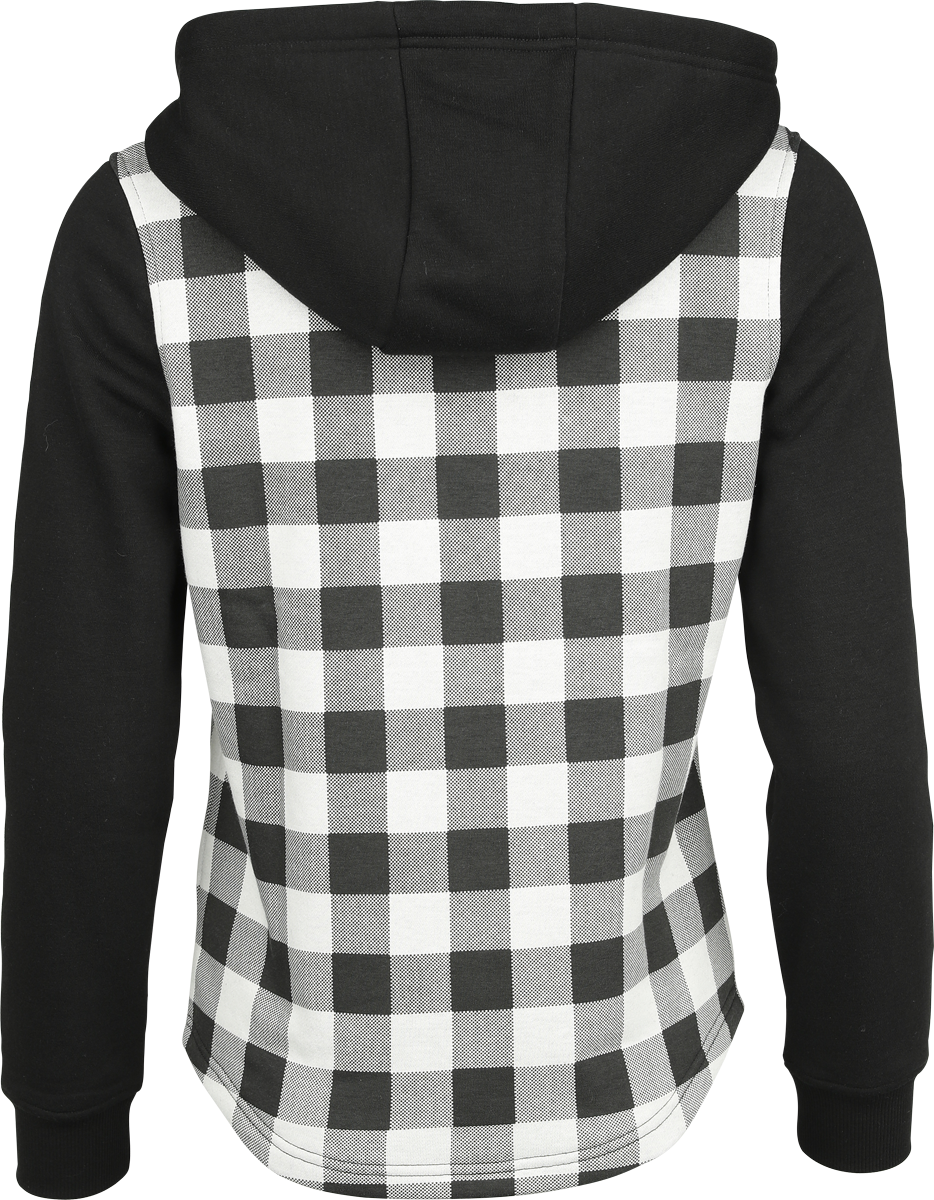 Sweat-shirt zippé à capuche  de RED by EMP - Stay Different - S à XL - pour Femme - noir/blanc - RED by EMP - View 2