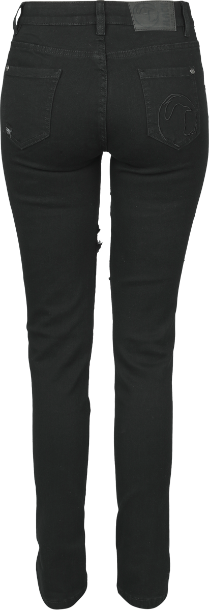 Jean  de Black Premium by EMP - Megan - W28L30 à W30L30 - pour Femme - noir - Black Premium by EMP - View 2