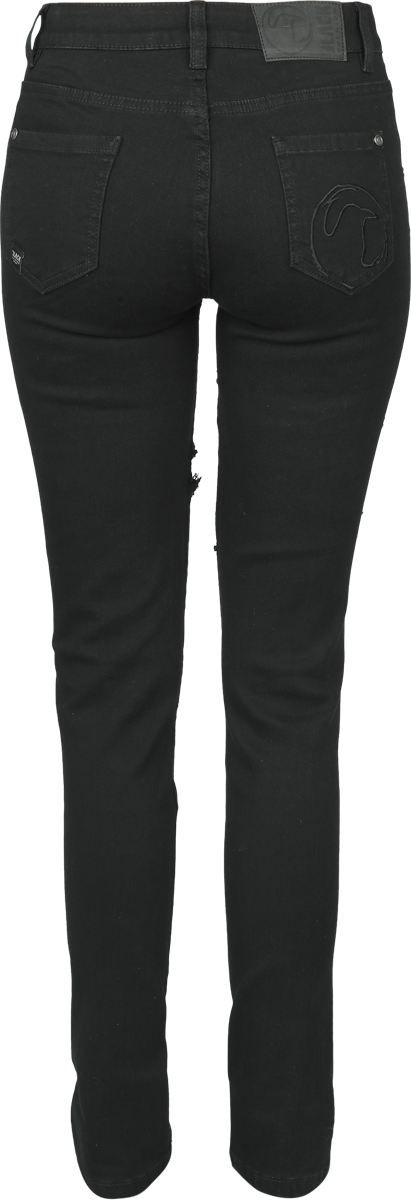 Jean  de Black Premium by EMP - Megan - W27L30 à W31L32 - pour Femme - noir - Black Premium by EMP - View 2
