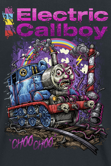 T-Shirt Manches courtes  de Electric Callboy - Choo Choo - S à 3XL - pour Unisexe - noir - Electric Callboy - View 2