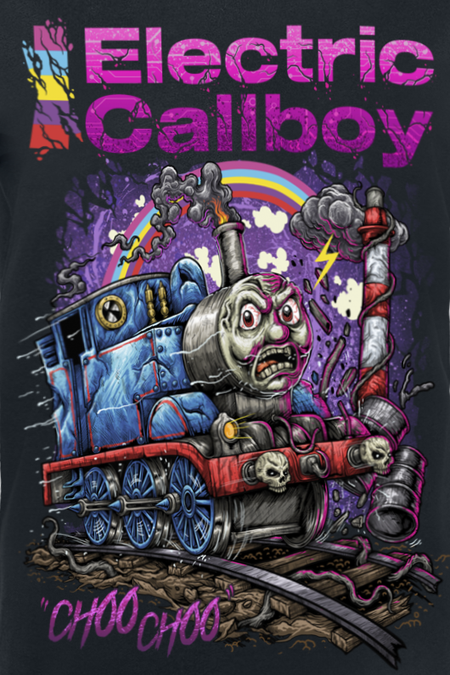 T-Shirt Manches courtes  de Electric Callboy - Choo Choo - S à XXL - pour Femme - noir - Electric Callboy - View 2