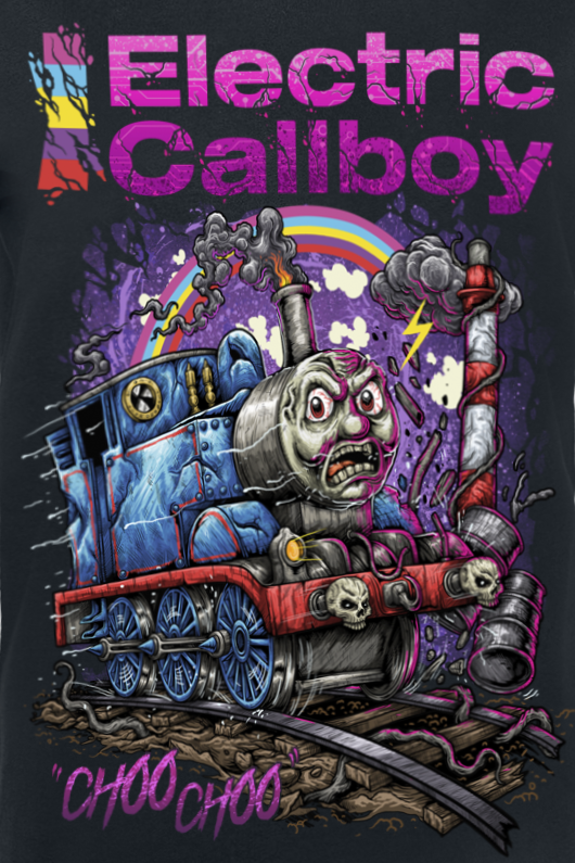 T-Shirt Manches courtes  de Electric Callboy - Choo Choo - S à XXL - pour Femme - noir - Electric Callboy - View 2