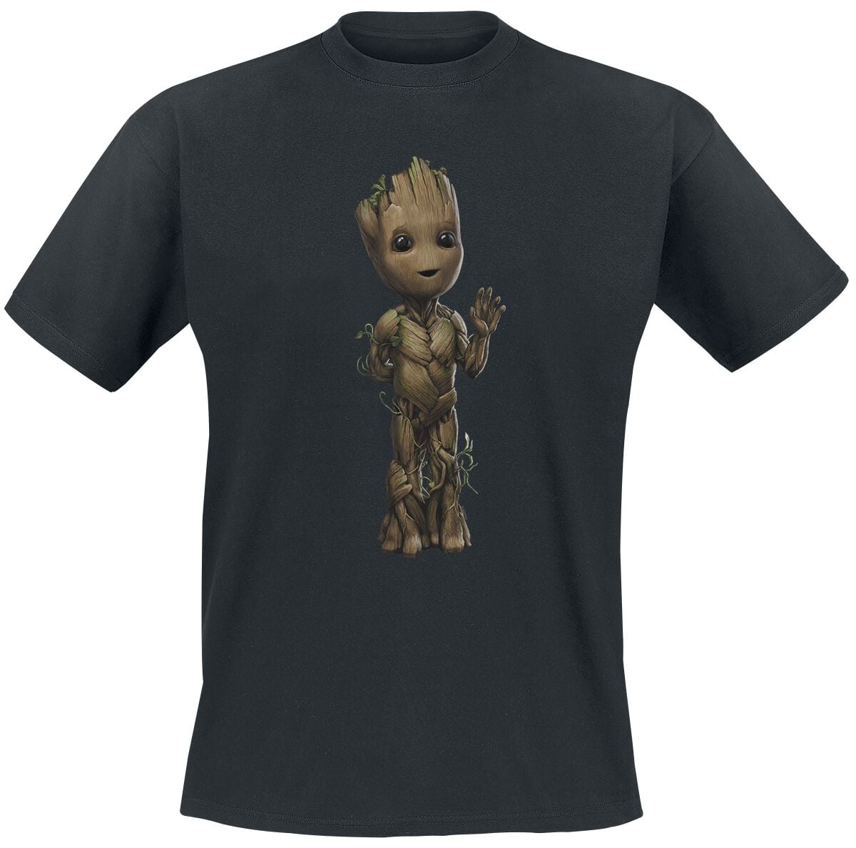 T-Shirt Manches courtes Disney de Les Gardiens De La Galaxie - I Am Groot - Wave Pose - S à XXL - pour Homme - noir - Les Gardiens De La Galaxie