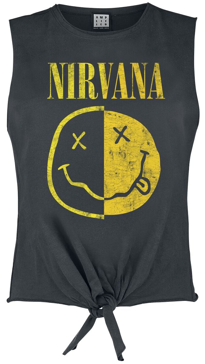 Top  de Nirvana - Amplified Collection - Spliced - S à XL - pour Femme - anthracite - Nirvana