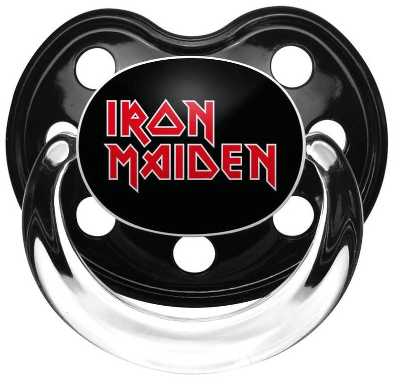 Tétine  de Iron Maiden - pour les bébés - Iron Maiden Logo - pour filles & garçonse - noir/rouge - Iron Maiden
