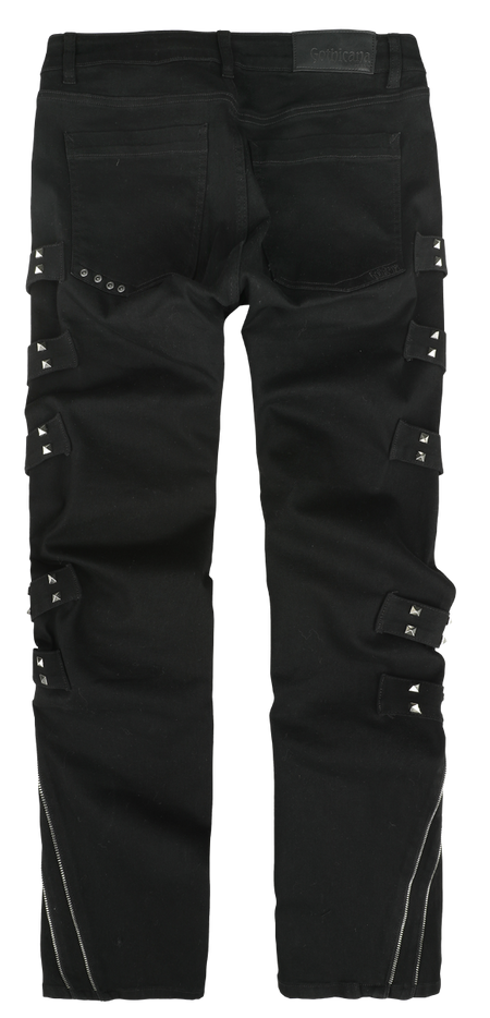 Pantalon en toile Gothic de Gothicana by EMP - Azaradel - W30L32 à W34L34 - pour Homme - noir - Gothicana by EMP - View 2
