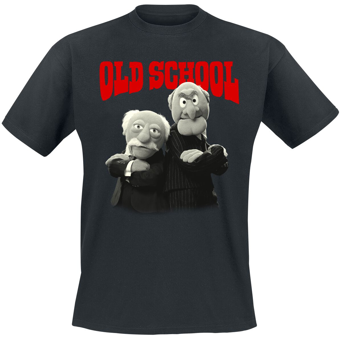 T-Shirt Manches courtes  de Le Muppet Show - Old School - M à 5XL - pour Homme - noir - Le Muppet Show