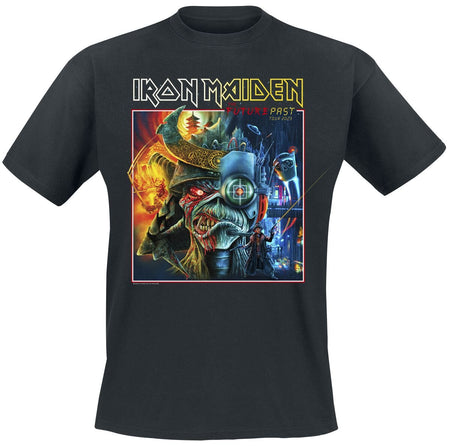 T-Shirt Manches courtes  de Iron Maiden - The Future Past Tour Art 2023 Square - S à 4XL - pour Homme - noir - Iron Maiden