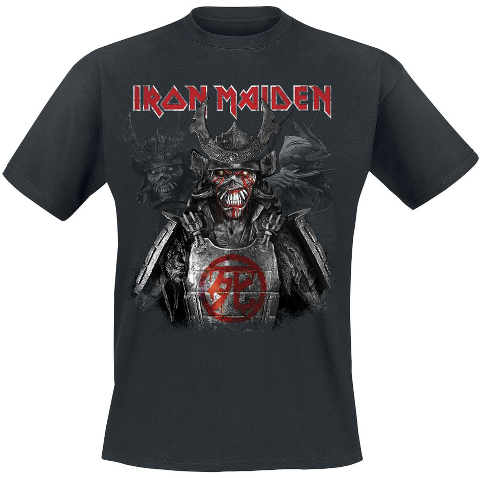 T-Shirt Manches courtes  de Iron Maiden - Senjutsu Heads - M à 4XL - pour Homme - noir - Iron Maiden