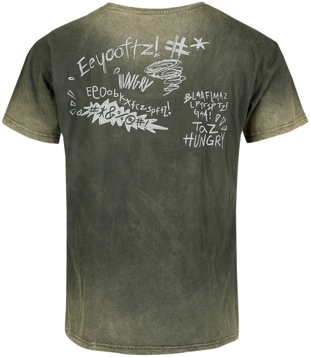 T-Shirt Manches courtes  de Looney Tunes - Tasmanian Devil - S à M - pour Homme - vert - Looney Tunes - View 2