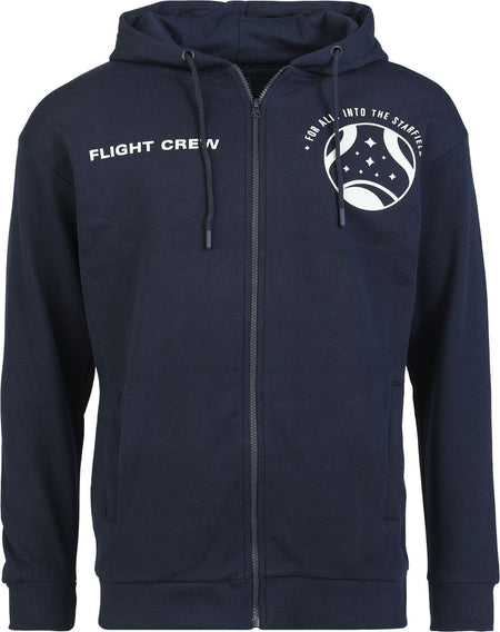 Sweat-shirt zippé à capuche Gaming de Starfield - Carl Sagan - S à M - pour Homme - bleu - Starfield