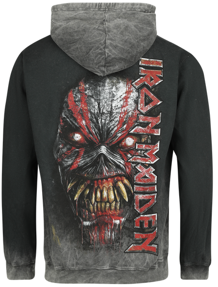 Sweat-shirt à capuche  de Iron Maiden - S à XXL - pour Homme - gris - Iron Maiden - View 2