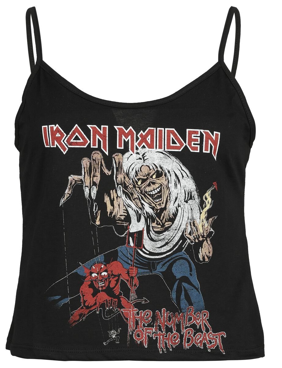 Top  de Iron Maiden - The Number Of The Beast - S à XXL - pour Femme - noir - Iron Maiden