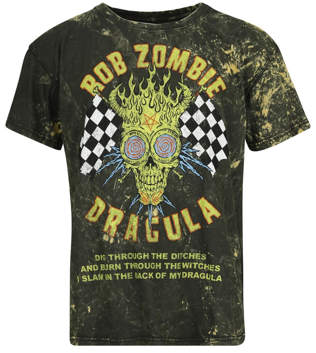 T-Shirt Manches courtes  de Rob Zombie - Dragula Racing - S à 4XL - pour Homme - marron - Rob Zombie
