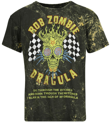 T-Shirt Manches courtes  de Rob Zombie - Dragula Racing - S à 4XL - pour Homme - marron - Rob Zombie