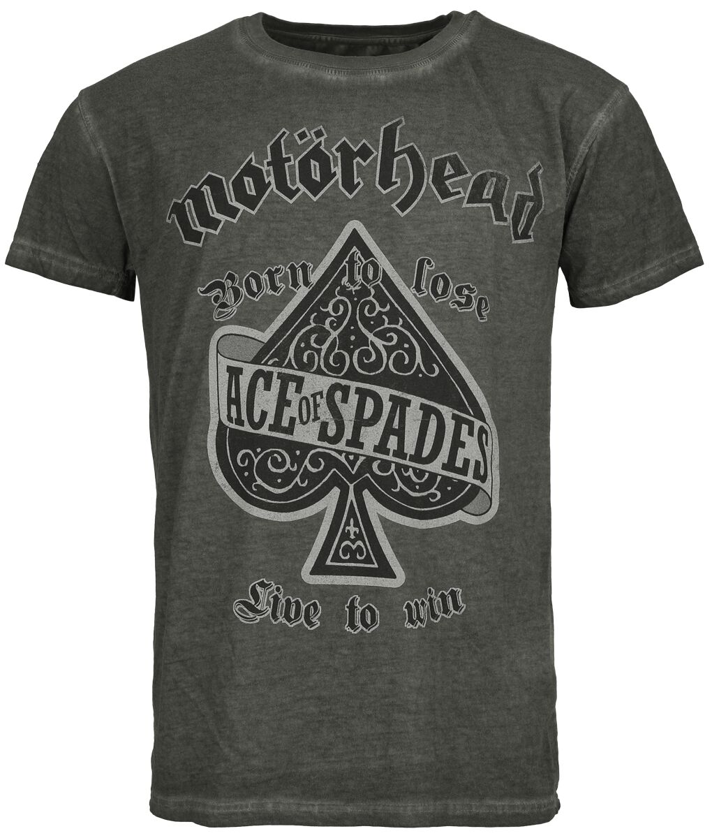 T-Shirt Manches courtes  de Motörhead - Ace Of Spades - S à 4XL - pour Homme - anthracite - Motörhead