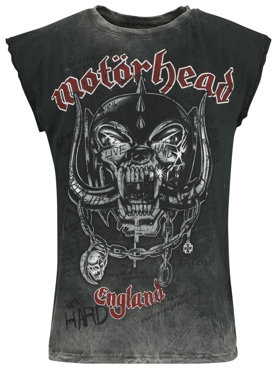 Débardeur  de Motörhead - England - S à 4XL - pour Homme - gris - Motörhead