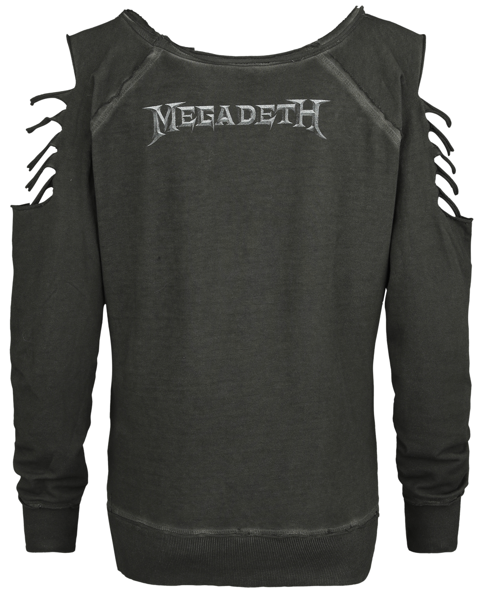 Sweat-shirt  de Megadeth - Fighter Pilot - S - pour Femme - gris - Megadeth - View 2