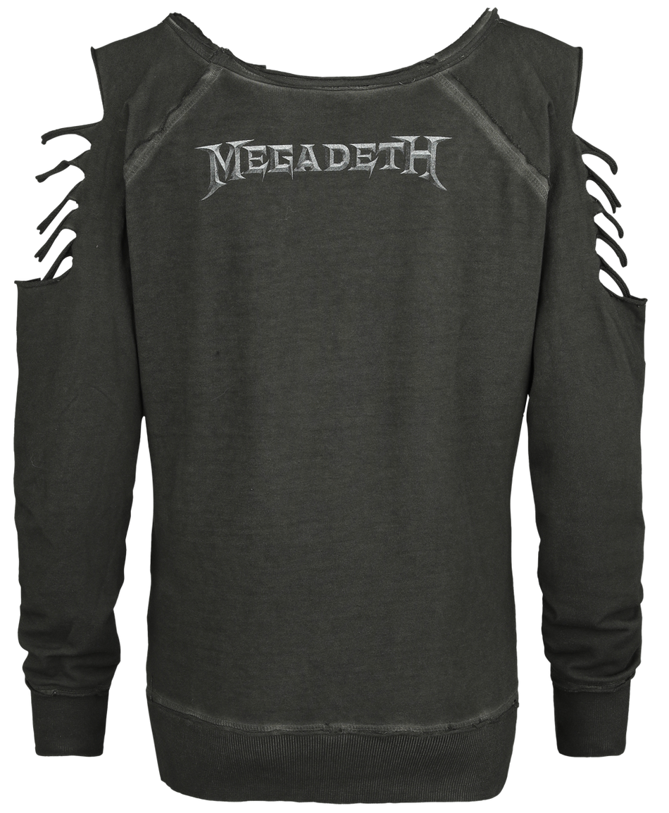 Sweat-shirt  de Megadeth - Fighter Pilot - S - pour Femme - gris - Megadeth - View 2