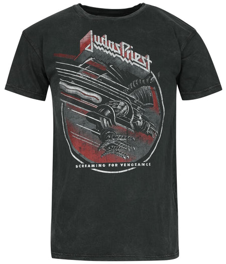 T-Shirt Manches courtes  de Judas Priest - SCF - S à 4XL - pour Homme - anthracite - Judas Priest