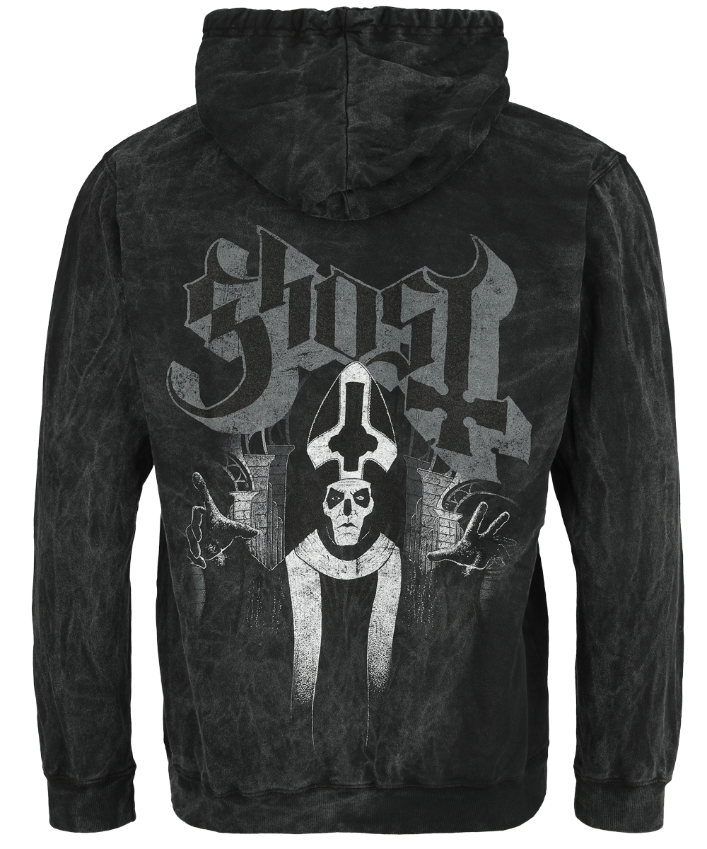 Sweat-shirt à capuche  de Ghost - Papa Wrath - S à L - pour Homme - anthracite - Ghost - View 2