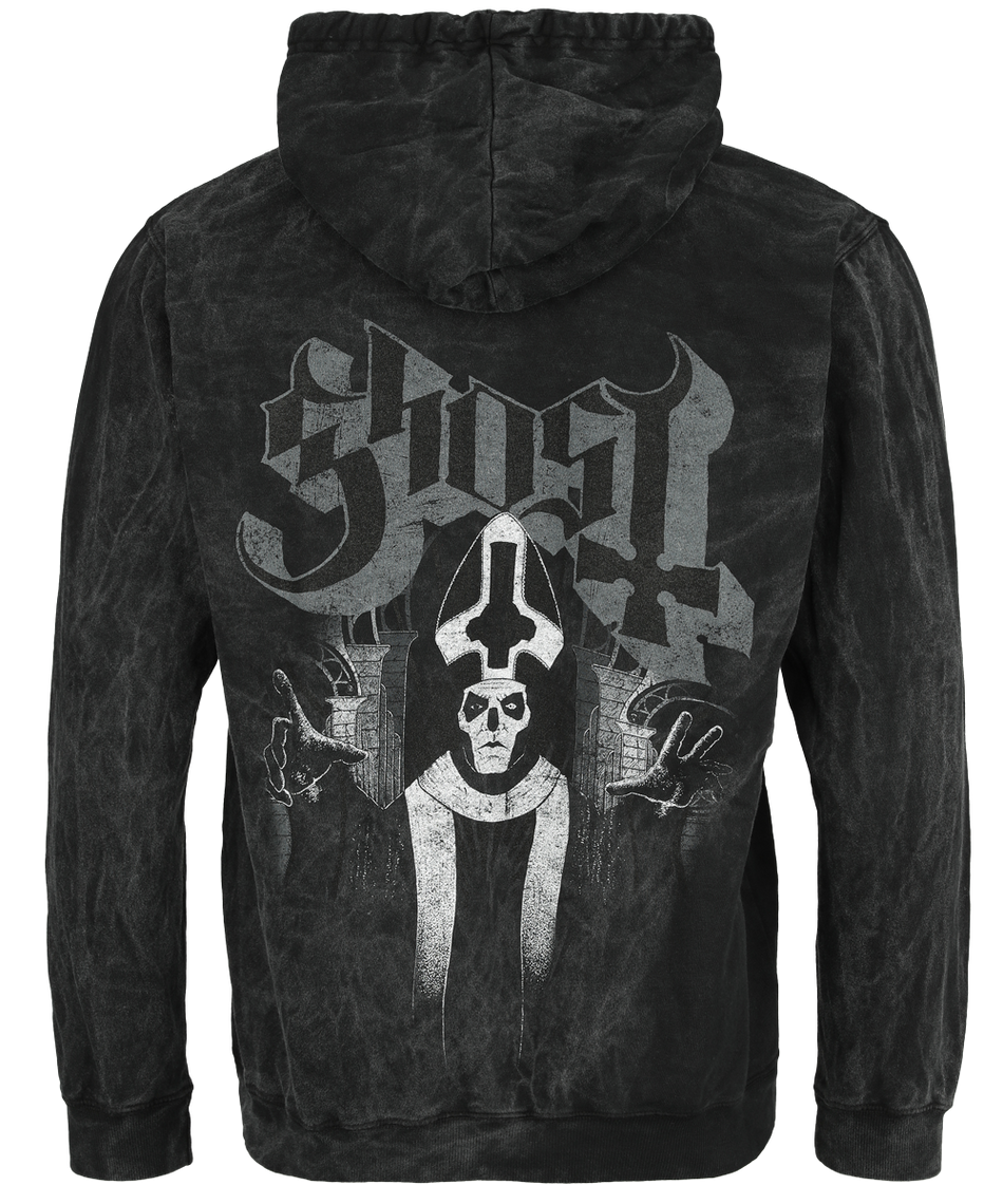 Sweat-shirt à capuche  de Ghost - Papa Wrath - S à XXL - pour Homme - anthracite - Ghost - View 2