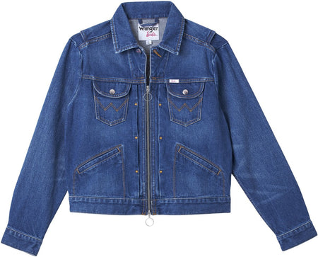 Veste en Jean  de Wrangler - Barbie - Veste en Jean - S à M - pour Femme - bleu - Wrangler