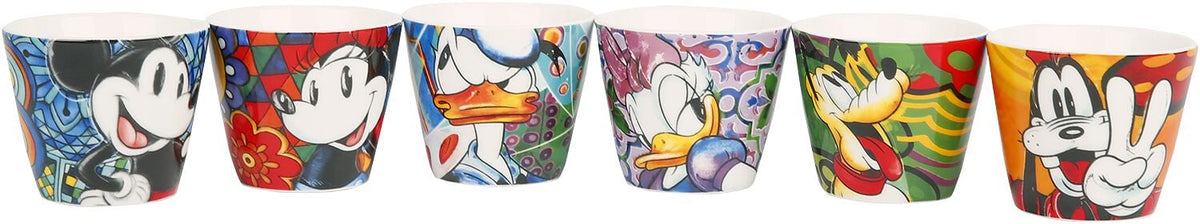 Mug Disney de Mickey & Minnie Mouse - Mickey & ses Amis - Lot de 6 Tasses à Espresso - pour Unisexe - multicolore - Mickey & Minnie Mouse