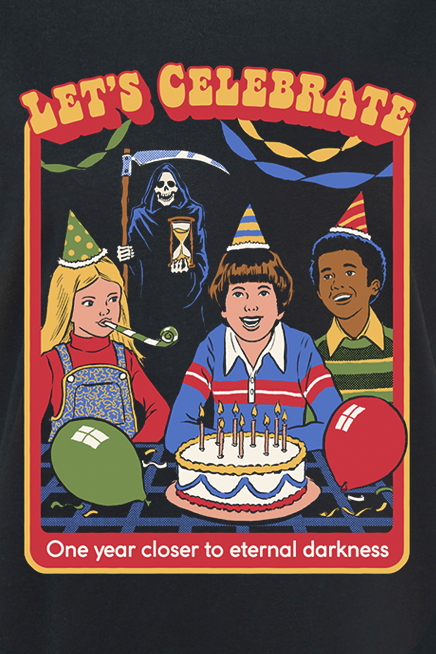T-Shirt Manches courtes Fun de Steven Rhodes - One Year Closer To Eternal Darkness - S à 5XL - pour Femme - noir - Steven Rhodes - View 2
