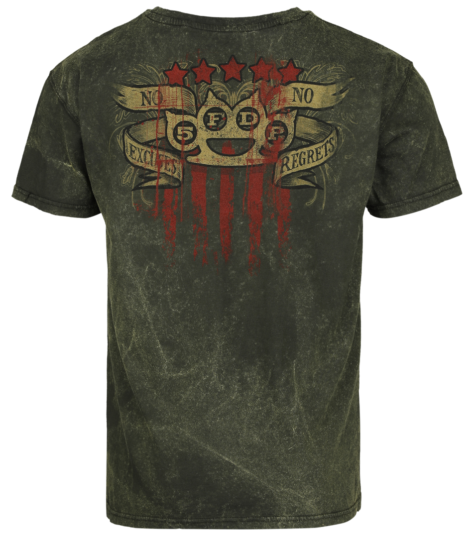 T-Shirt Manches courtes  de Five Finger Death Punch - No Regrets - S à 4XL - pour Homme - gris/marron - Five Finger Death Punch - View 2