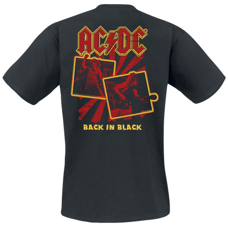 T-Shirt Manches courtes  de AC/DC - Back in Black - S à 4XL - pour Homme - noir - AC/DC - View 2