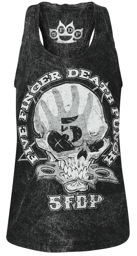 Top  de Five Finger Death Punch - 1 2 F U - S à 4XL - pour Femme - anthracite - Five Finger Death Punch